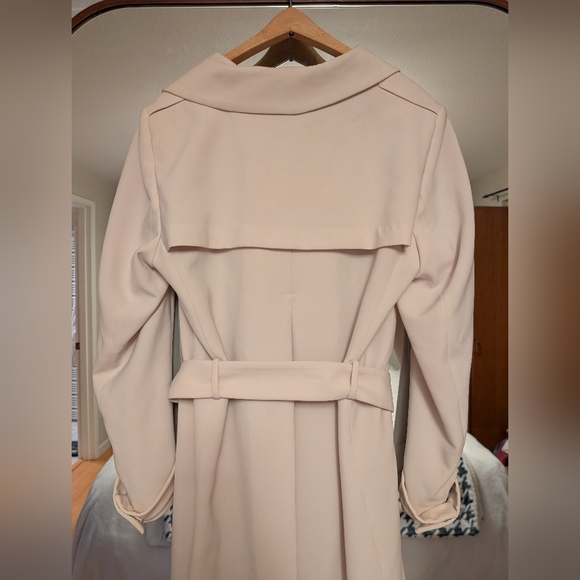 Brushed-finish twill trench coat Size 12 - Limited Time Sale - Picture 8 of 9